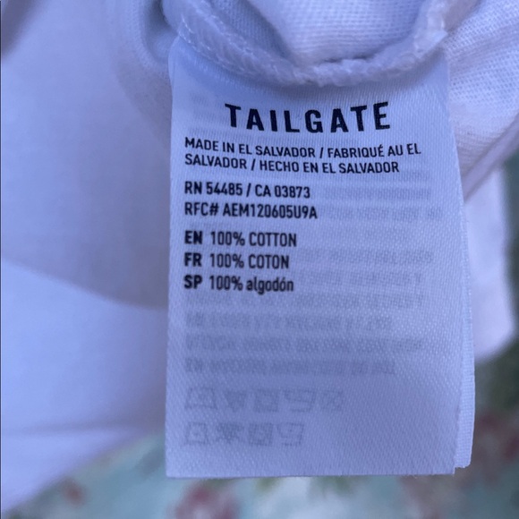 Dodgers Tailgate White Long Sleeve Dodgers Shirt/ Blue Gray Stripes Sz Sm Nice - Picture 4 of 8